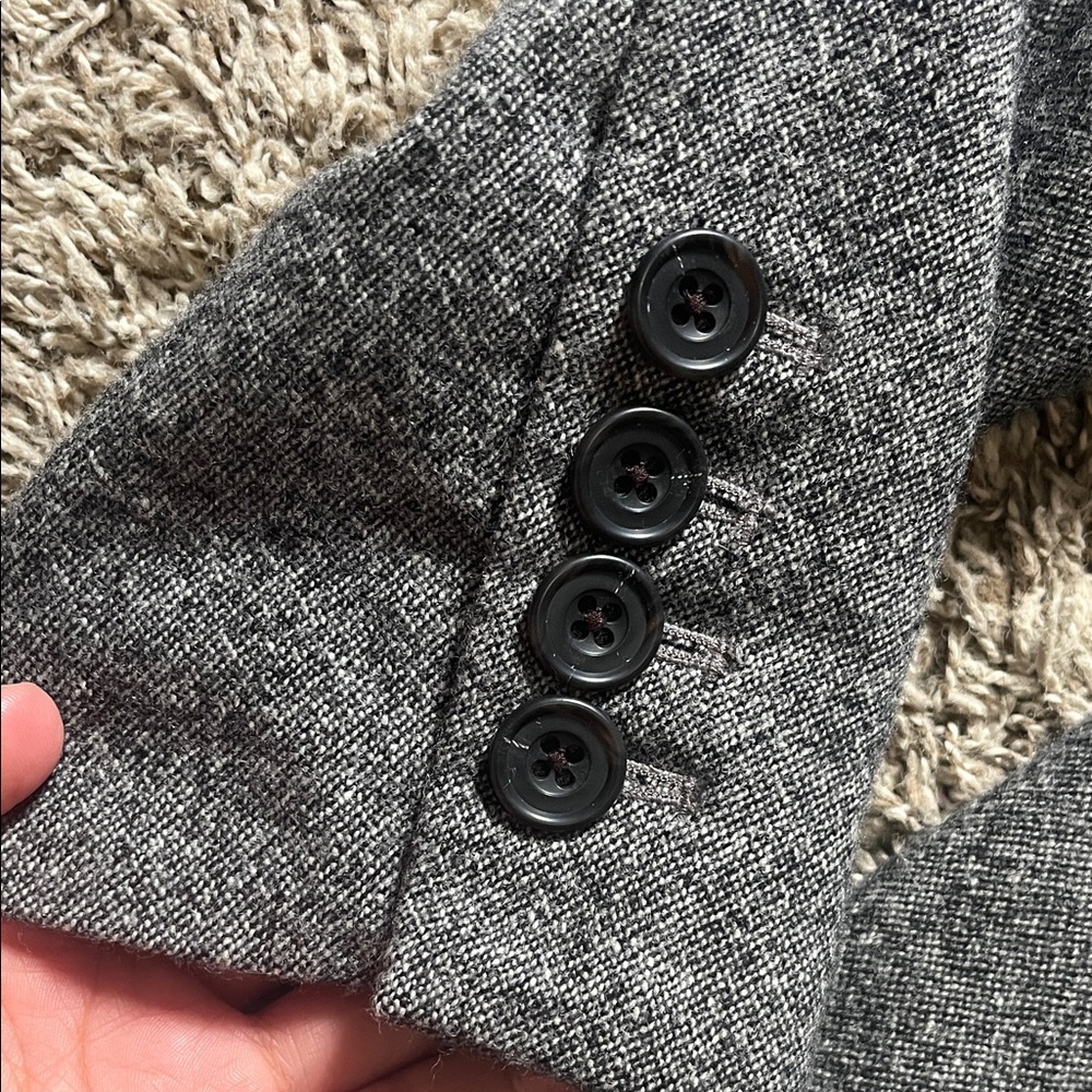 Eddie Bauer Gray Wool Blazer for Women Size 6 Office Formal Coat Jacket - Picture 3 of 9